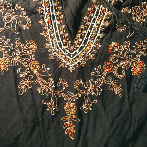 Lucky Brand Embroidery Top Size M - Picture 5 of 6